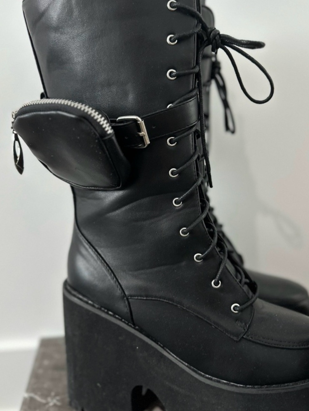 Dolls Kill NY/LA Knee High Platform Boots Size 8 NWT - Picture 4 of 7